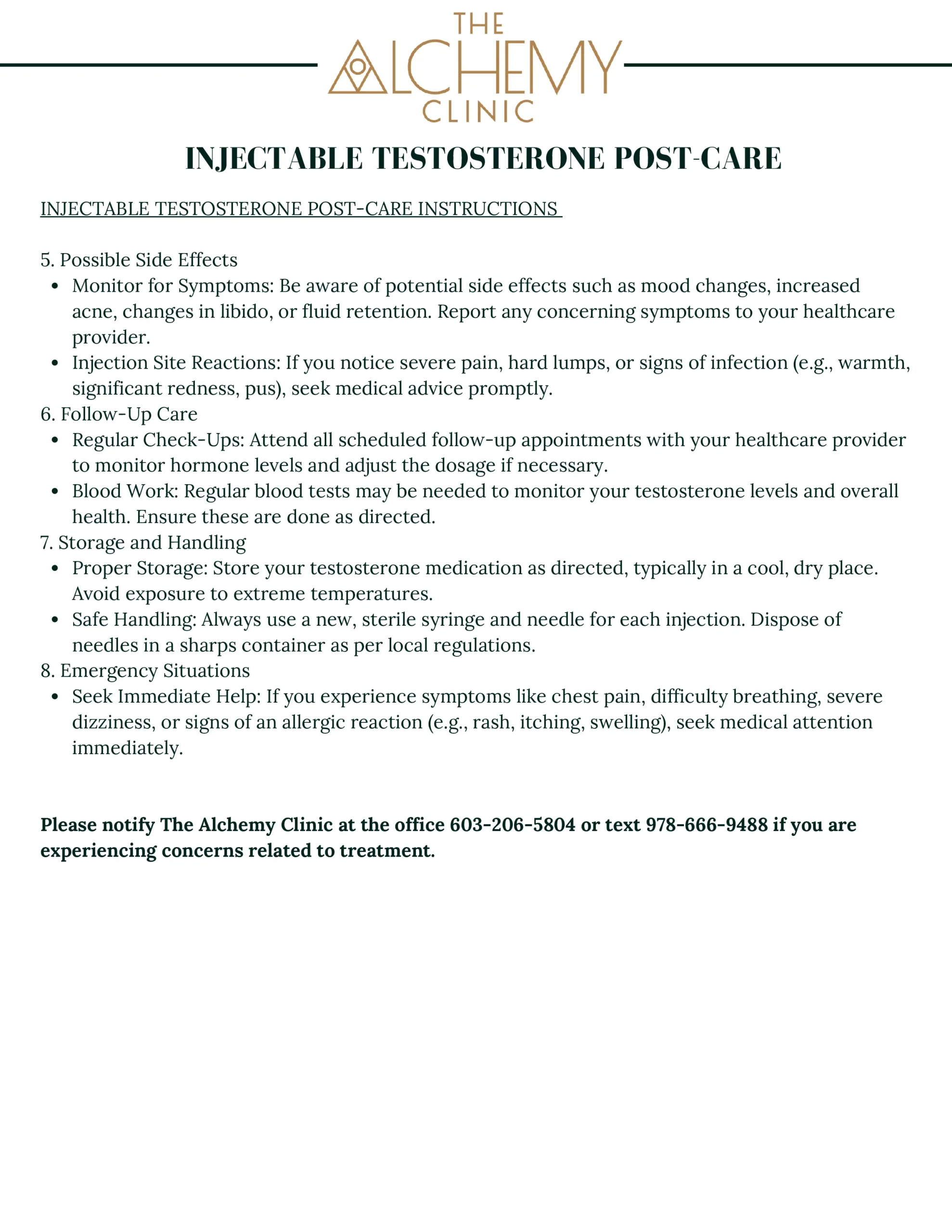 INJECTABLE TESTOSTERONE POST-CARE PRE AND POST CARE INSTRUCTIONS-18